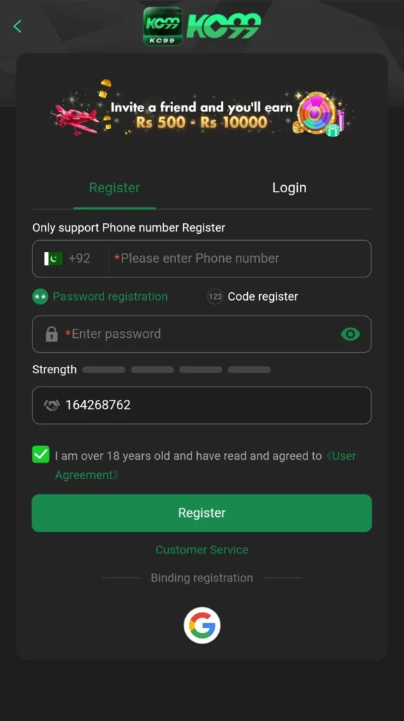 kc99 registration